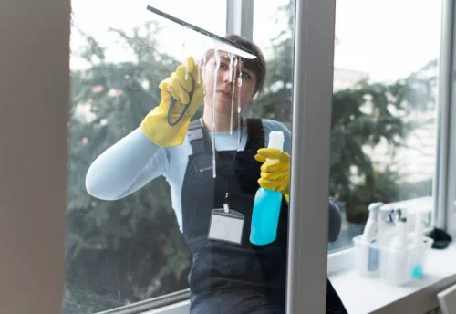 Nettoyage de vitres intérieures et extérieures à la Meilleraie-Tillay